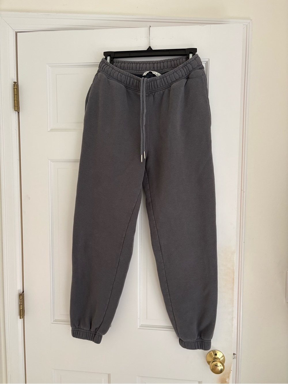 Abercrombie Sweatpants - washed charcoal color slightly bluish